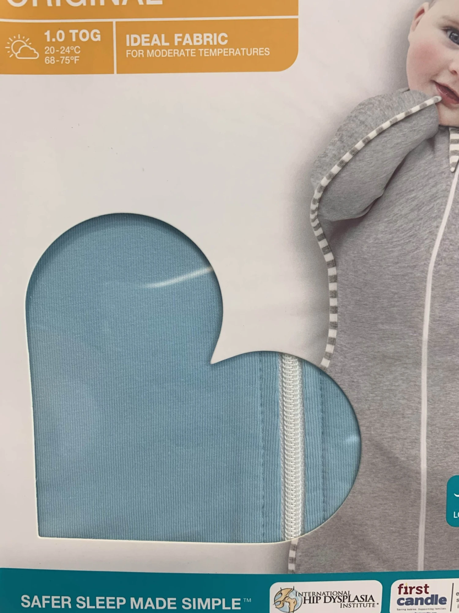 Love To Dream Swaddle Up Sleep Sack, S, Blue 2 Love To Dream Swaddle Up Sleep Sack, S, Blue - Image 2