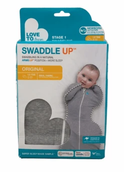 Love To Dream Swaddle UP Original Sleep Sack, Newborn, Gray, 1.0 TOG