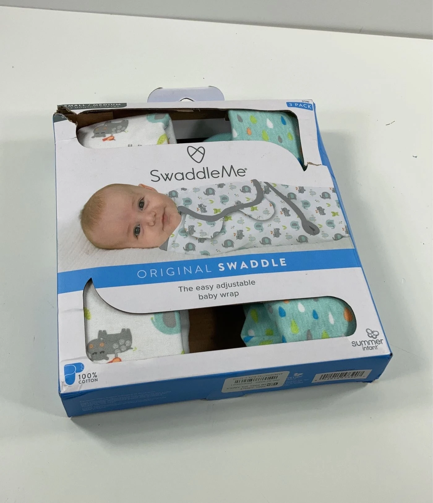 SwaddleMe Original Swaddle Wrap, 3pk, Jungle, Small/Medium(0-3 Months) 3 SwaddleMe Original Swaddle Wrap, 3pk, Jungle, Small/Medium(0-3 Months) - Image 3