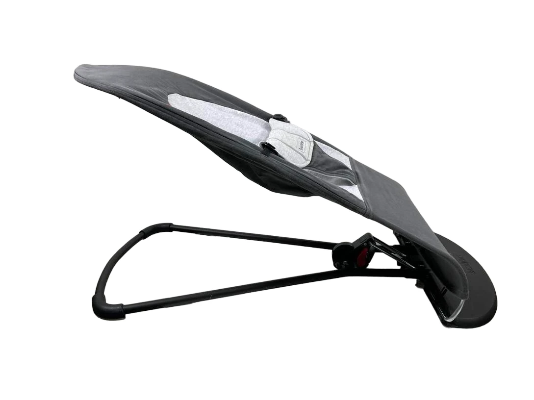 BabyBjorn Bouncer Balance, Dark Grey/Grey, Light Gray Frame, Cotton 2 BabyBjorn Bouncer Balance, Dark Grey/Grey, Light Gray Frame, Cotton - Image 2