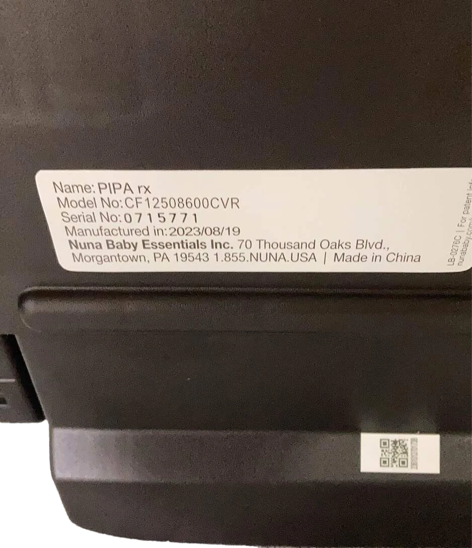 Nuna PIPA Rx Infant Car Seat, Caviar, 2023 9 Nuna PIPA Rx Infant Car Seat, Caviar, 2023 - Image 9