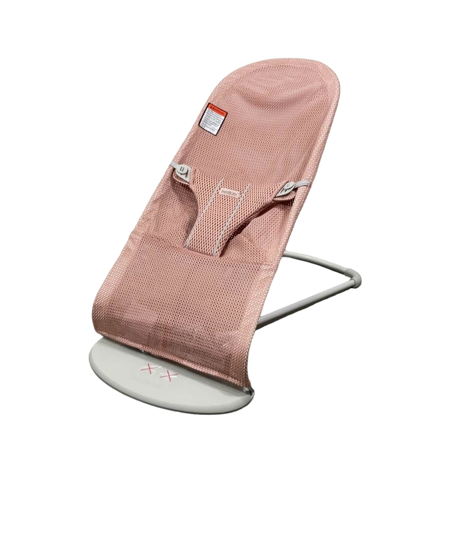 BabyBjorn Bouncer Bliss, Light Gray Frame, Dusty Pink Mesh 1 BabyBjorn Bouncer Bliss, Light Gray Frame, Dusty Pink Mesh