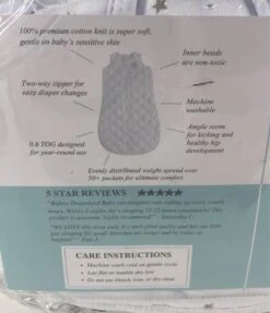 Dreamland Weighted Sleep Sack, Medium, 6-12 Months, Grey Star -GoodBuy Gear Shop 12cf6095 5b91 4e6a a99f d6821ed5c840 060a4f34 a48b 49e7 87f4 ab143785eecc