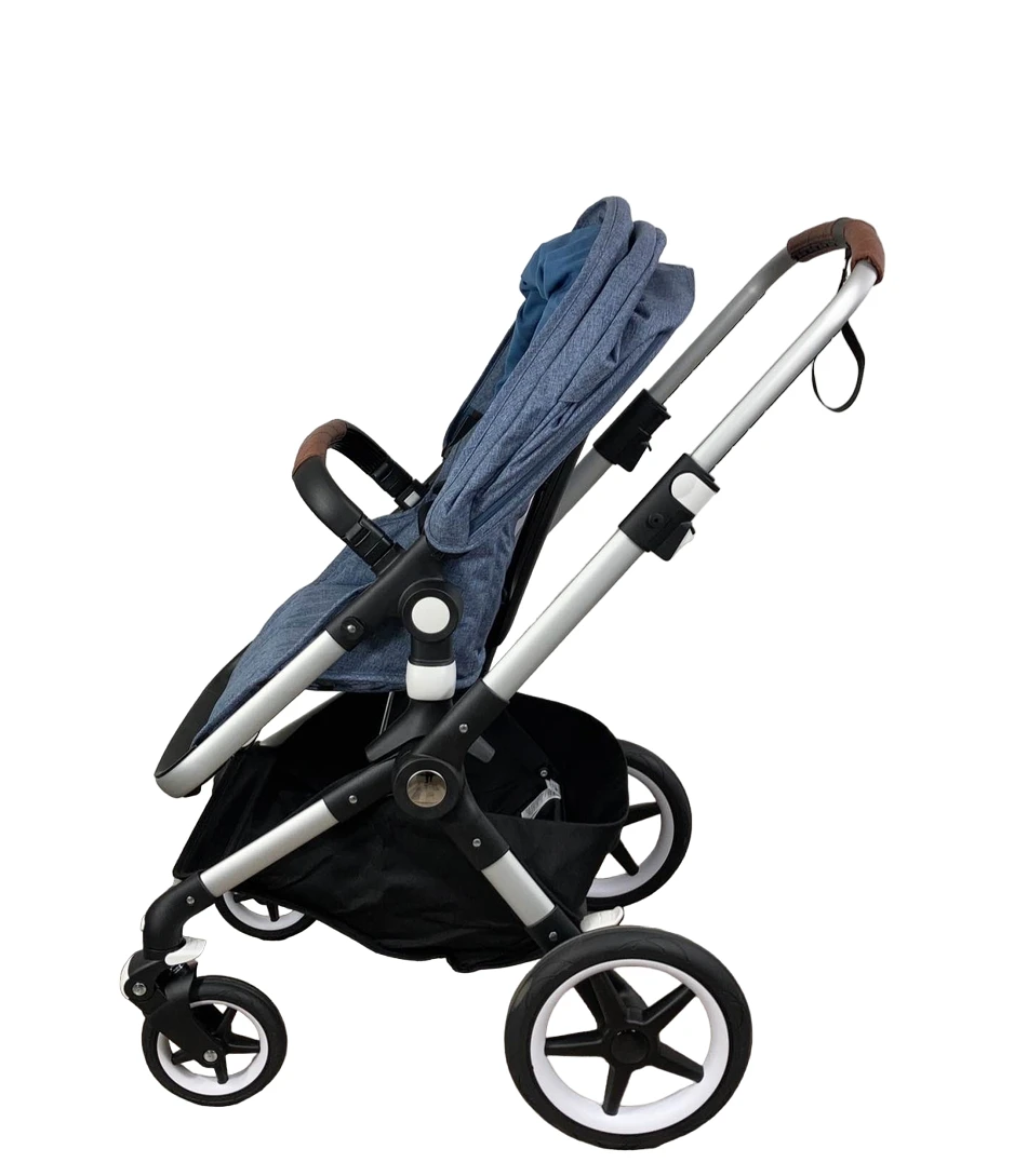 Bugaboo Lynx Stroller, 2021, Steel Blue Aluminum, Blue Melange 4 Bugaboo Lynx Stroller, 2021, Steel Blue Aluminum, Blue Melange - Image 4