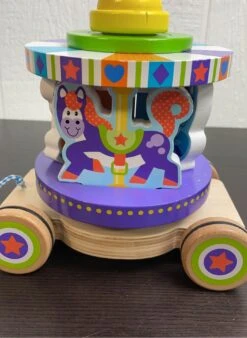 Melissa & Doug First Play Carousel Pull Toy -GoodBuy Gear Shop 197bbe2f78b33f896ee7255c1067dd05