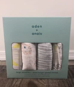 Aden + Anais Large Cotton Muslin Swaddle 4pk, Leader Of The Pack