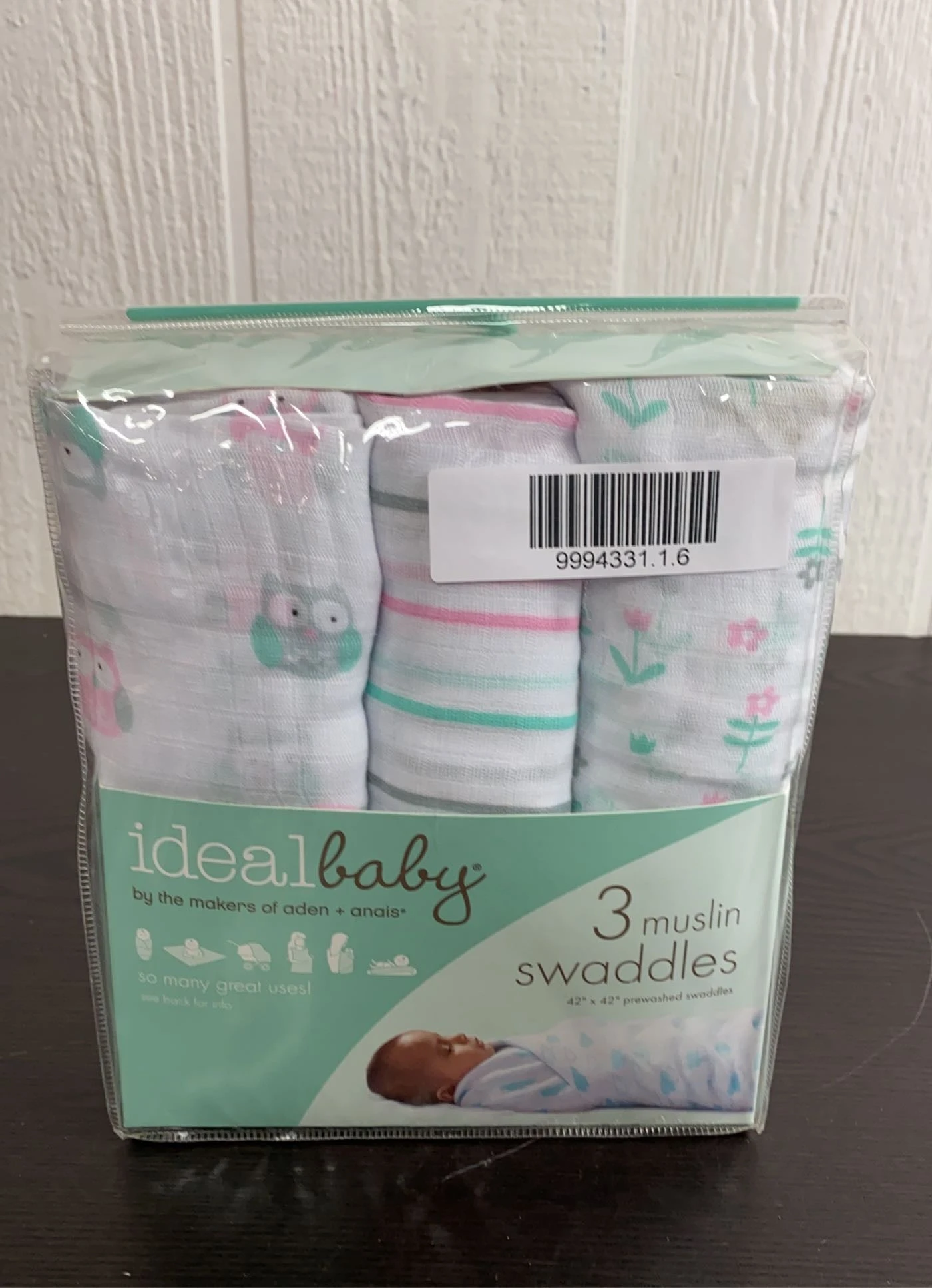 Ideal Baby Swaddle, 3 Pack 1 Ideal Baby Swaddle, 3 Pack