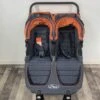 Baby Jogger City Mini GT Double Stroller, Shadow/Orange, 2019
