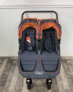 Baby Jogger City Mini GT Double Stroller, Shadow/Orange, 2019