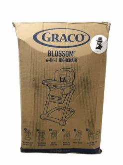 Graco Blossom 6-in-1 Convertible High Chair, Sapphire -GoodBuy Gear Shop 28c22a7e 9d18 40ea bad8 3d3f0b80d8ca