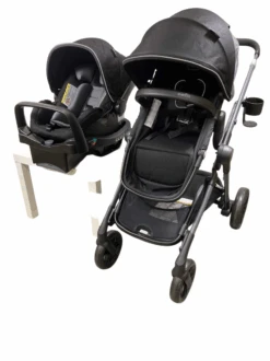 Evenflo Pivot Xpand Modular Travel System Stroller, 2022, Ayrshire Black
