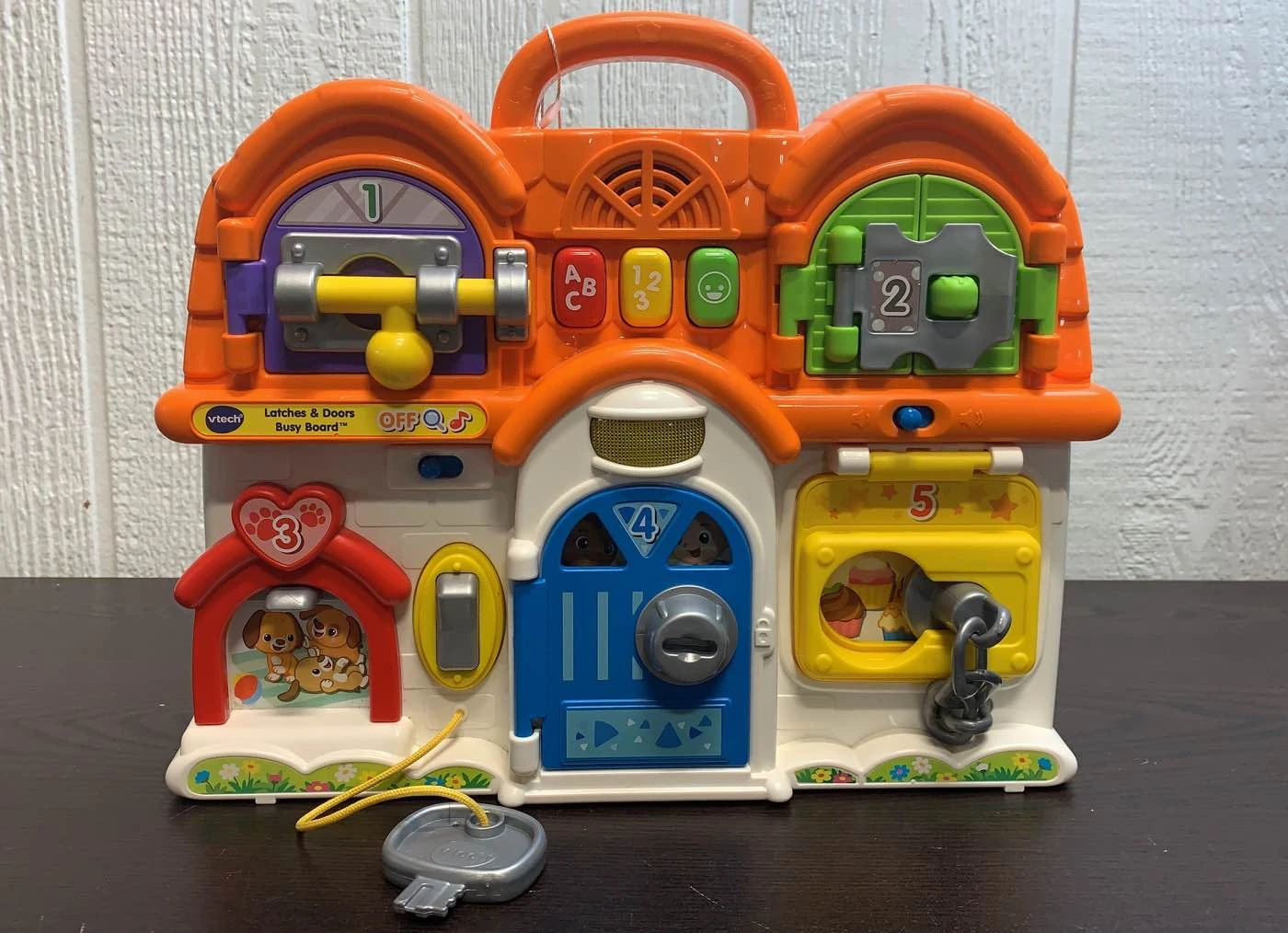 VTech Latches And Doors Busy Board 1 VTech Latches And Doors Busy Board
