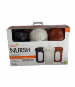 Boon Nursh Bottles, 3 Pack, 8oz, Medium, Speckle -GoodBuy Gear Shop 408de382 5a14 432b 8418 ccaff033f96f