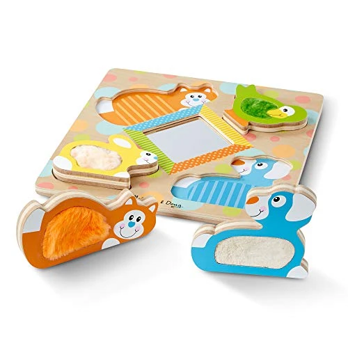 Melissa & Doug First Play Wooden Touch And Feel Puzzle 5 Melissa & Doug First Play Wooden Touch And Feel Puzzle - Image 5