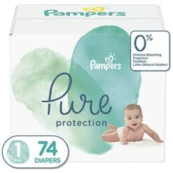 Pampers Pure Protection Diapers Size Newborn, 124 Count