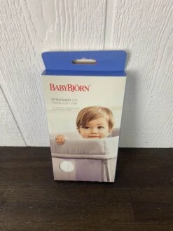 Baby Bjorn Travel Crib Fitted Sheet, Natural White