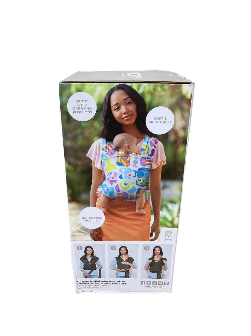 Moby Wrap Baby Carrier, Monster Mash-Up 4 Moby Wrap Baby Carrier, Monster Mash-Up - Image 4