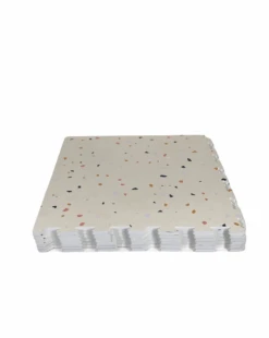 3 Sprouts Foam Play Mat, Terrazzo Palest Pink