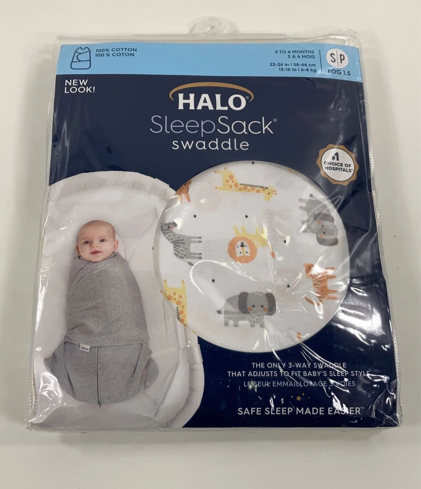 Halo SleepSack Swaddle, Small, Jungle 3 Halo SleepSack Swaddle, Small, Jungle - Image 3