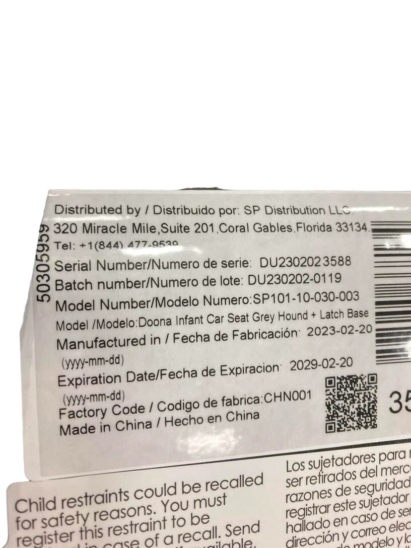 Doona Infant Car Seat & Stroller Combo, 2023, Grey Hound 11 Doona Infant Car Seat & Stroller Combo, 2023, Grey Hound - Image 11