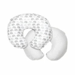 Boppy Premium Nursing And Infant Support Pillow Slipcover, Grey Elephants Plaid -GoodBuy Gear Shop 5871d17d e30f 4075 b22d 2af0eabc69a4