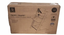 Stokke Tripp Trapp High Chair With Baby Set, Hazy Grey/Oak Brown -GoodBuy Gear Shop 5aca79a5 a6bf 4014 8cd4 3519a4e606ba