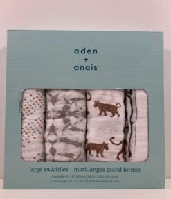 Aden + Anais Large Cotton Muslin Swaddle, 4pk, Hear Me Roar