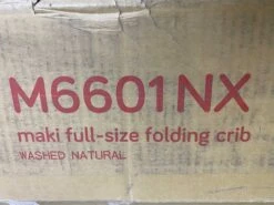 Babyletto Maki Full-Sized Folding Crib, Washed Natural -GoodBuy Gear Shop 60a72022bc3797c80605cacc9c0d6fb0