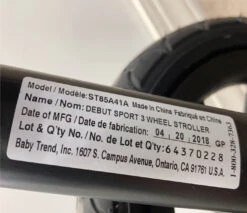 Baby Trend Debut Sport 3-Wheel Stroller, 2018 19 Baby Trend Debut Sport 3-Wheel Stroller, 2018 -GoodBuy Gear Shop 66750a9569ff2180b61c97c6b4c4cebb