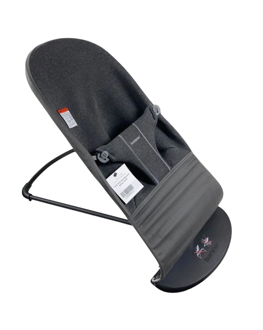 BabyBjorn Bouncer Bliss, Black Frame, Charcoal Gray 3D Jersey 2 BabyBjorn Bouncer Bliss, Black Frame, Charcoal Gray 3D Jersey - Image 2