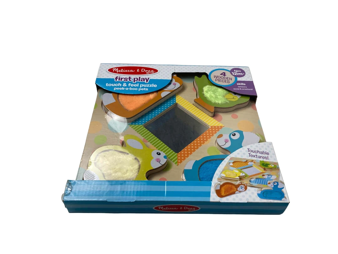 Melissa & Doug First Play Wooden Touch And Feel Puzzle 2 Melissa & Doug First Play Wooden Touch And Feel Puzzle - Image 2