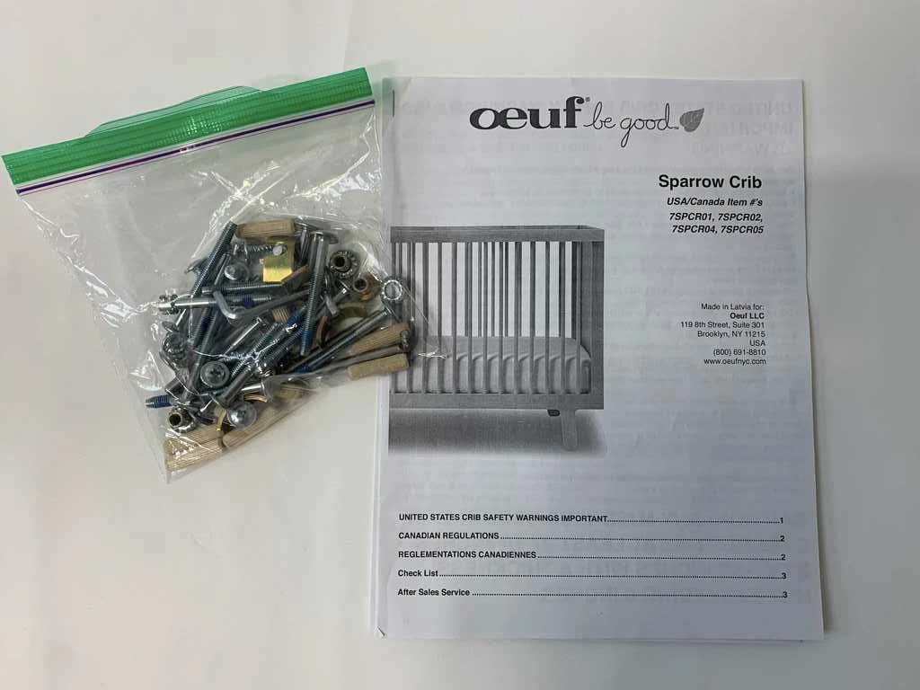 Oeuf NYC Sparrow Crib With Mattress 5 Oeuf NYC Sparrow Crib With Mattress - Image 5