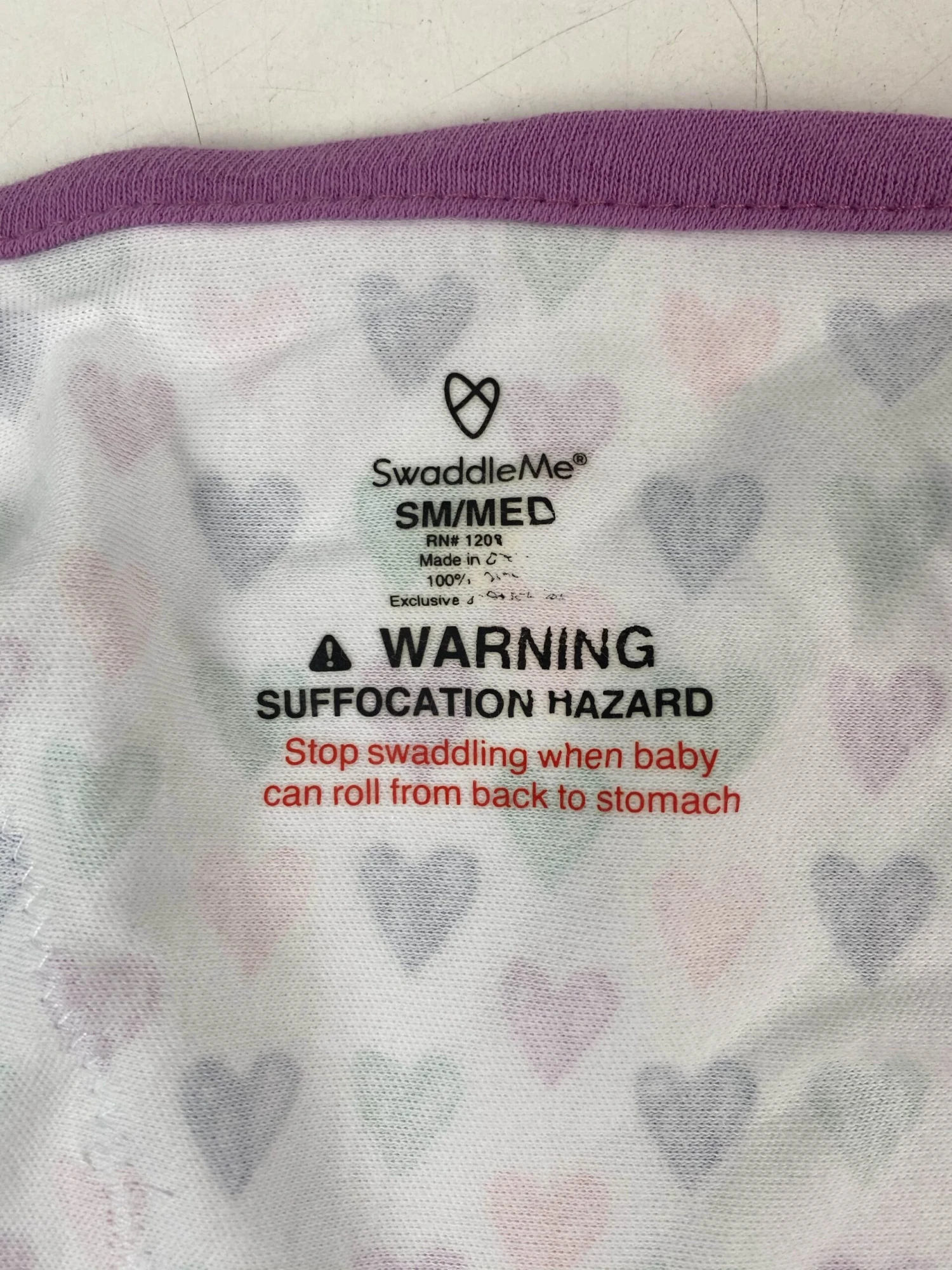 SwaddleMe Original Swaddle Wrap, 3pk, Pink Hearts, Small/Medium, 0-3 Months 4 SwaddleMe Original Swaddle Wrap, 3pk, Pink Hearts, Small/Medium, 0-3 Months - Image 4