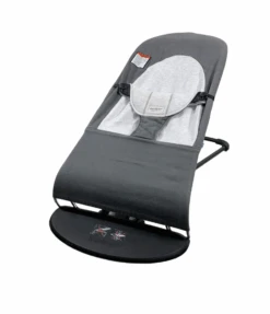 BabyBjorn Bouncer Balance, Dark Grey/Grey, Light Gray Frame, Cotton