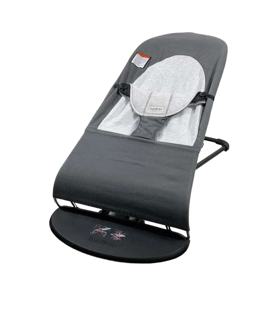 BabyBjorn Bouncer Balance, Dark Grey/Grey, Light Gray Frame, Cotton 1 BabyBjorn Bouncer Balance, Dark Grey/Grey, Light Gray Frame, Cotton