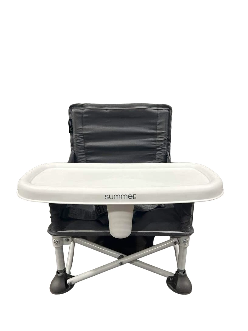 Summer Infant Pop 'n Sit Portable Booster, Gray 2 Summer Infant Pop 'n Sit Portable Booster, Gray - Image 2