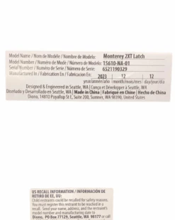 Diono Monterey 2XT Booster, Black, 2023 -GoodBuy Gear Shop 8ba0944d cacc 42d2 9012 5839399aa3c2