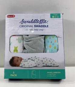 Summer Infant SwaddleMe Original Swaddle Wrap, 3pk, Jungle Drops