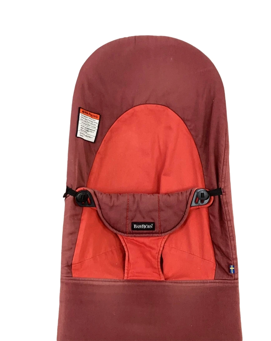 BabyBjorn Bouncer Bliss, Black Frame, Red 2 BabyBjorn Bouncer Bliss, Black Frame, Red - Image 2