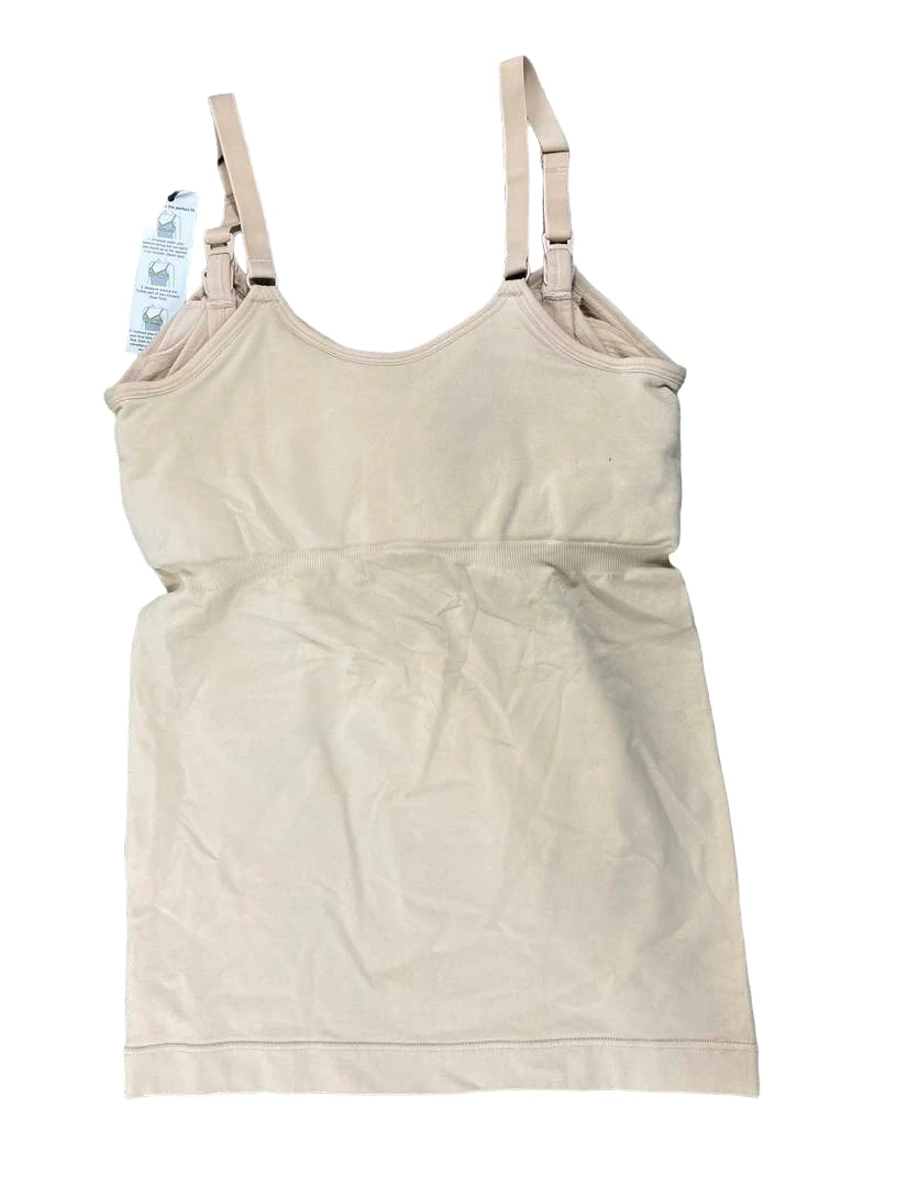 Kindred Bravely Sublime Maternity And Nursing Tank With Built In Bra, Nude, Regular, S 3 Kindred Bravely Sublime Maternity And Nursing Tank With Built In Bra, Nude, Regular, S - Image 3