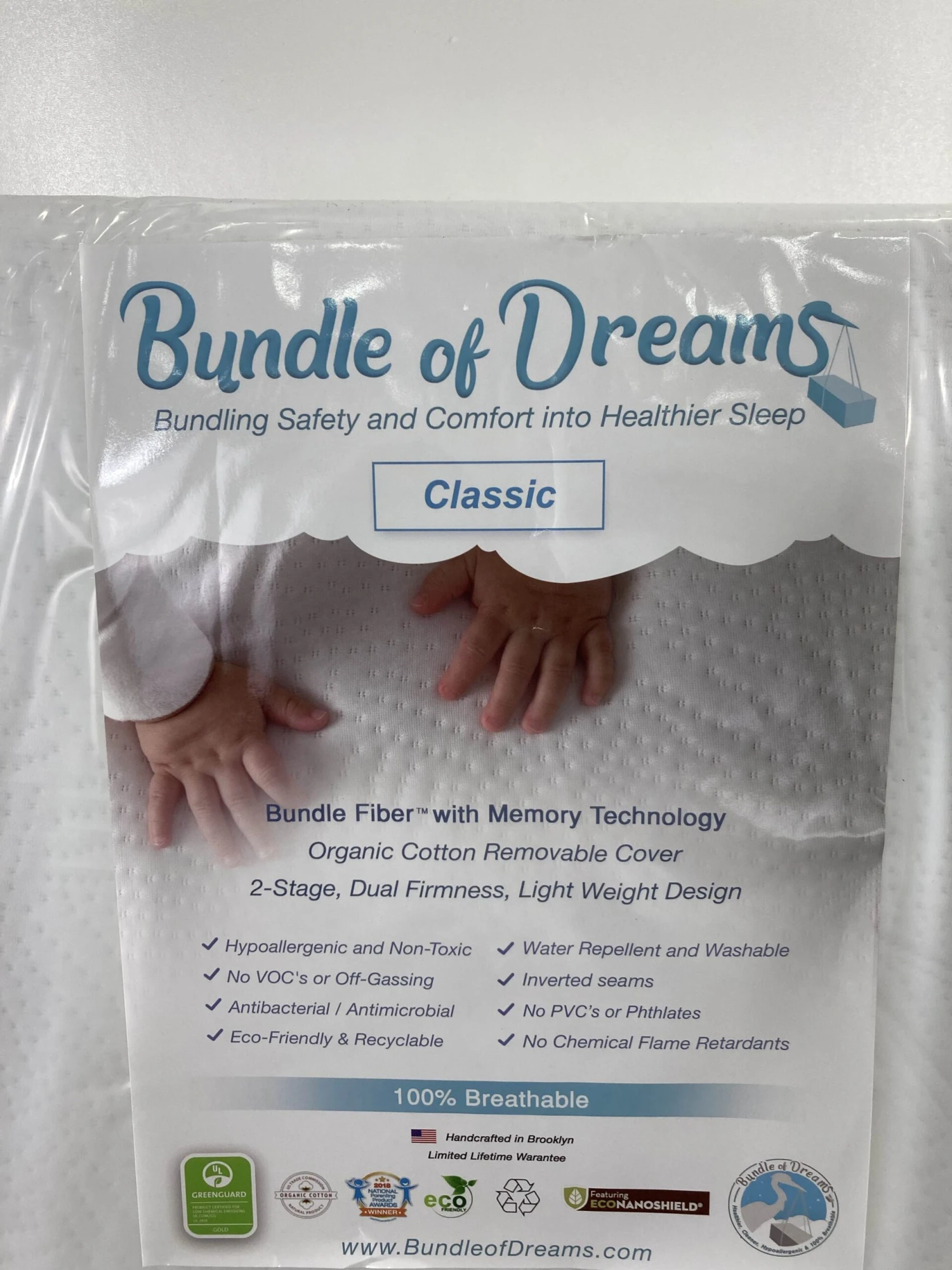 Bundle Of Dreams Classic Crib And Toddler Mattress 2 Bundle Of Dreams Classic Crib And Toddler Mattress - Image 2
