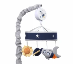 Lambs & Ivy Musical Crib Mobile, Milky Way Collection