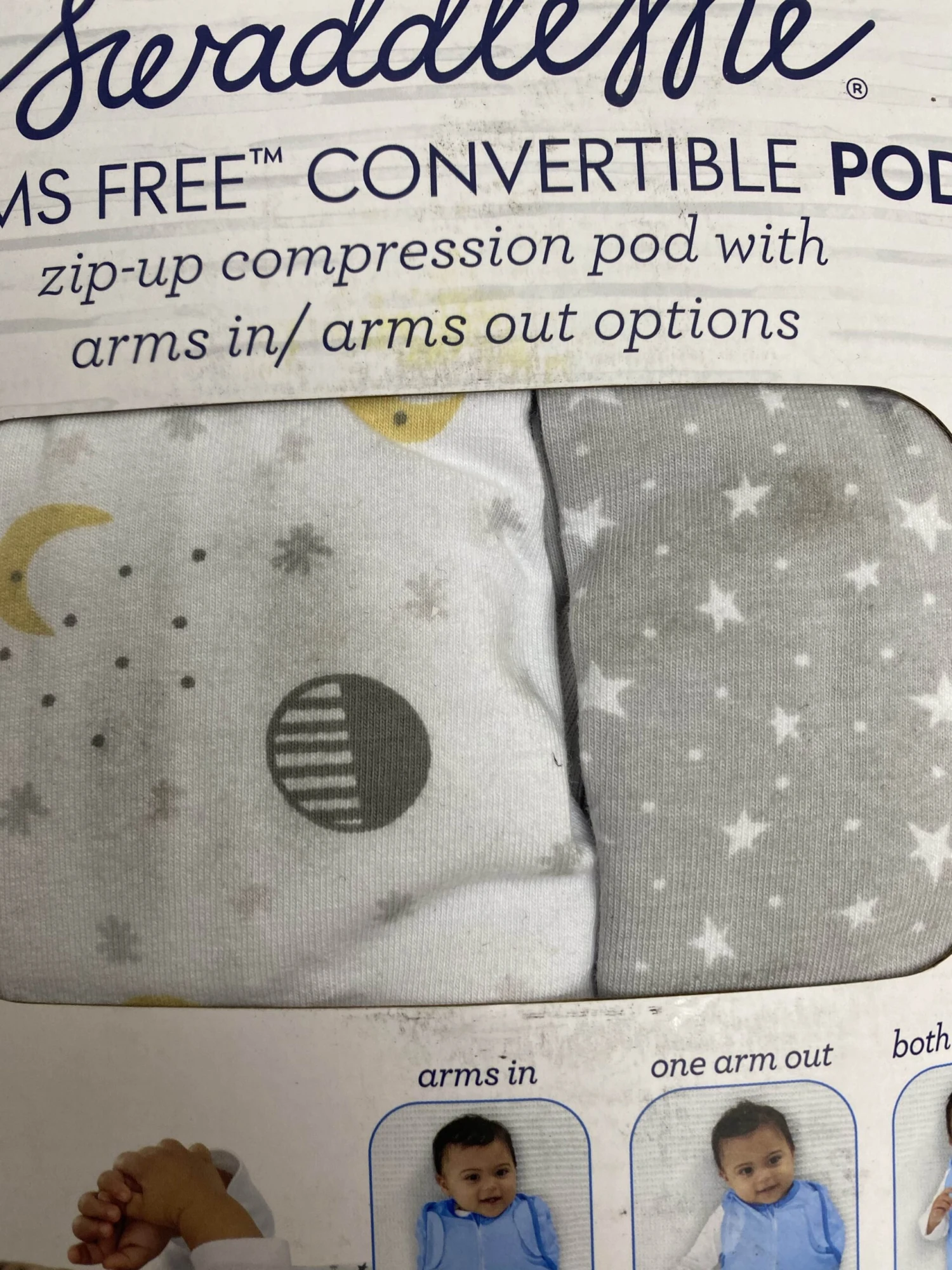 SwaddleMe Arms Free Convertible Pod 2pk, Lucky Star, Large 3 SwaddleMe Arms Free Convertible Pod 2pk, Lucky Star, Large - Image 3