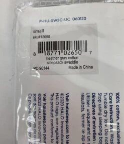Halo SleepSack Swaddle, S, Heather Gray -GoodBuy Gear Shop b1d1dfb6504d65e153eca4899db47034