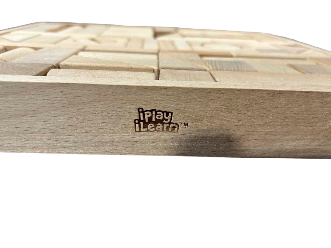 IPlay, ILearn Wooden Building Blocks 6 IPlay, ILearn Wooden Building Blocks - Image 6