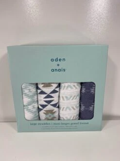 Aden + Anais Large Cotton Muslin Swaddle 4pk, Southwest