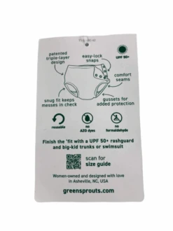 Green Sprouts Swim Diaper, Eco Snap, White, 6mo (10lbs-18lbs) -GoodBuy Gear Shop cc32b2c5 cc0a 41cf bce9 494328061d1b