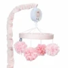 Lambs & Ivy Signature Musical Crib Mobile, Botanical Baby Pink Floral