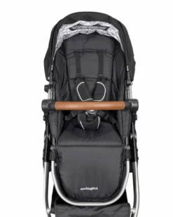 Mockingbird Single To Double 2.0 Stroller, Silver With Penny Leather, Windowpane, 2023, Black -GoodBuy Gear Shop cf943411 e9c2 4638 ab4d 91d5916a5046
