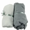 Newton 2 Pack Crib Sheets, Twilight Grey & White